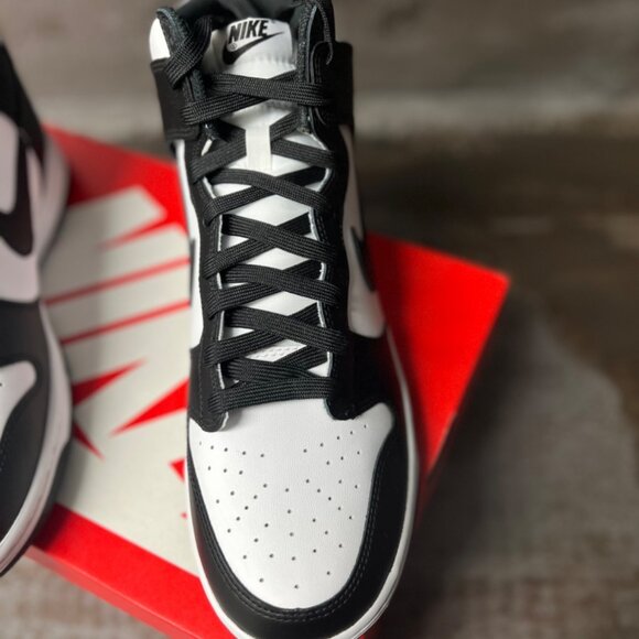 Nike Dunk High Black White (2021) Size 10.5- DD1399-105 - Picture 7 of 14